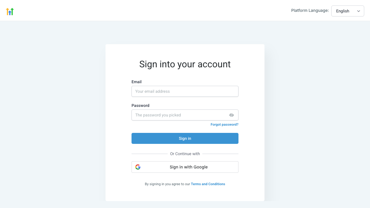 The GoHighLevel sign-in screen